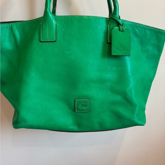 Dooney & Bourke Handbags - Dooney and Bourke Green Italian Leather Florentine Russel Tote